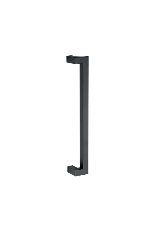 Offset Matt Black Pull Handle Pair