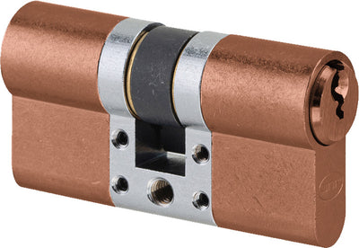 Up close product image of the Euro Cylinder Key/Key 60mm Copper by Architectural Choice.
